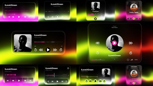 Videohive Glass Audio Visualizer