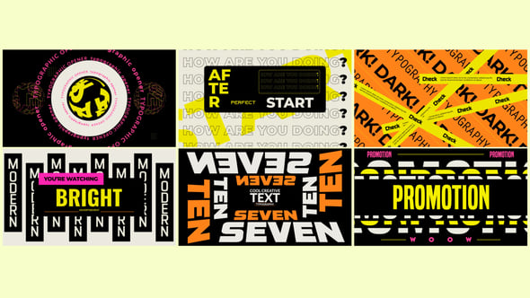Videohive Text Typography 2