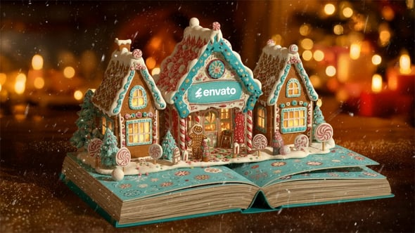 Videohive Christmas Card Pop Up