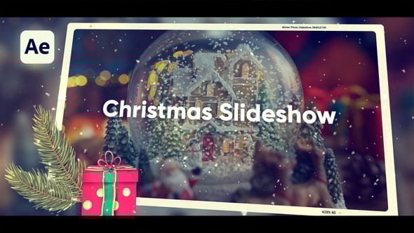 Videohive Christmas Photo Slideshow 61227168