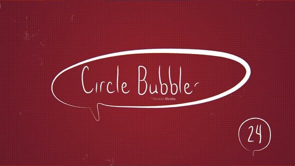 Videohive Circle Bubbles Scribble Elements | 25 Doodle Animations