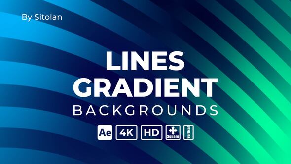Videohive Lines Gradient Backgrounds