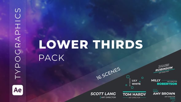 Videohive Lower Thirds Pack 61227940