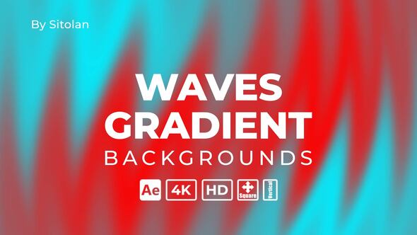 Videohive Waves Gradient Backgrounds 61225787