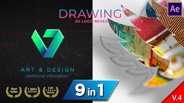 Videohive Drawing 3D Logo Reveal