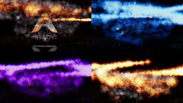 Videohive Dynamic Flame Unveil