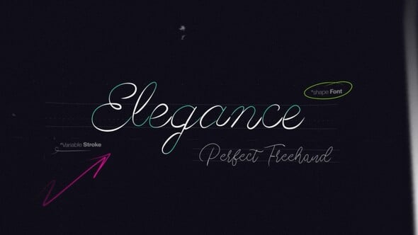 Videohive Elegant Text Write On Tool | 7 Custom Shape Fonts with Perfect Freehand Scribble Animation