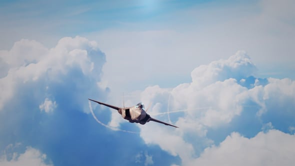 Videohive Figher Plane Logo Reveal