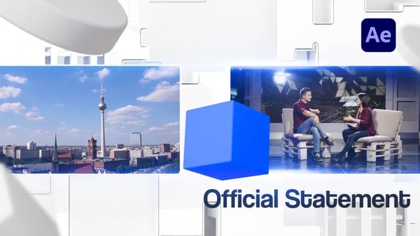 Videohive Clean 3D Broadcast News