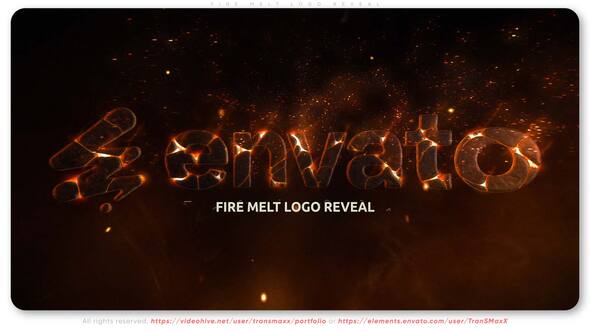 Videohive Fire Melt Logo Reveal