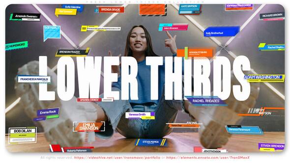 Videohive Fresh Lower Thirds Collection