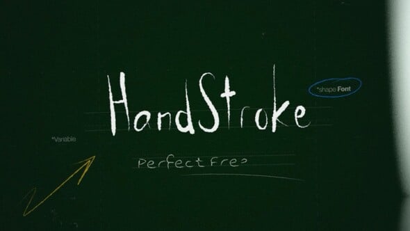 Videohive HandStroke Text Write On Tool | 7 Custom Shape Fonts with Perfect Freehand Scribble Animation