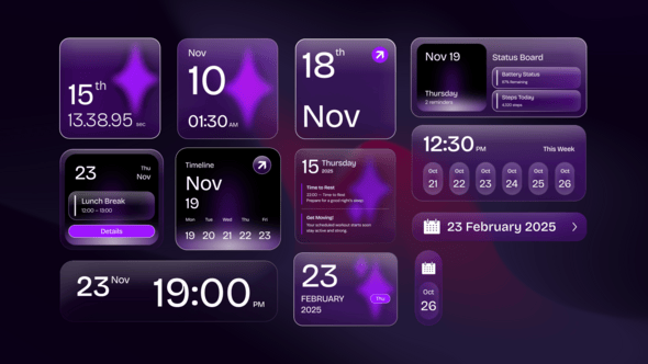 Videohive Calendar App Widget