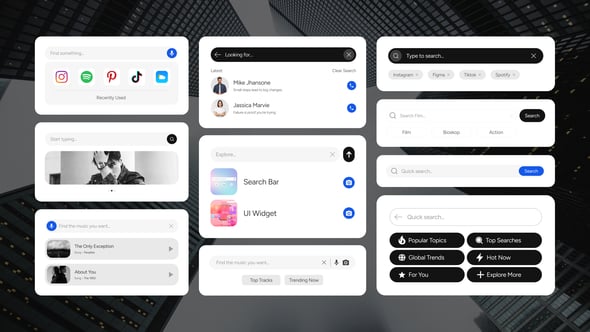 Videohive Search Bar Widget