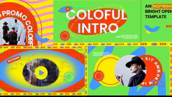 Videohive Colorful intro promo