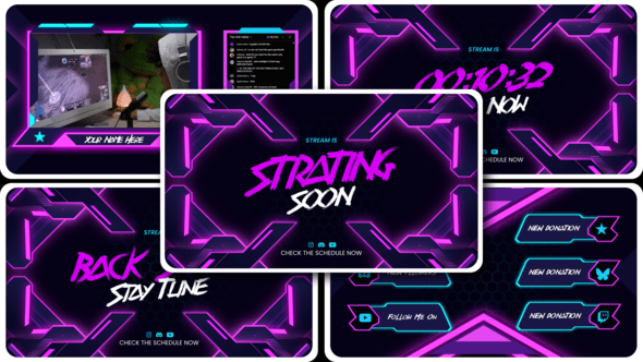 Videohive Gaming Streamer Pack After Effect
