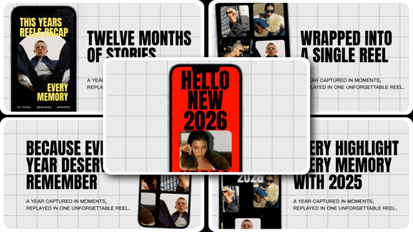 Videohive Year Recap Reels After Effect