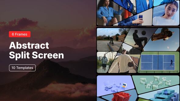 Videohive Abstract Split Screen – 6 Frames