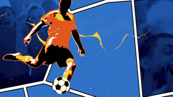 Videohive Comic Football Soccer Logo Reveal