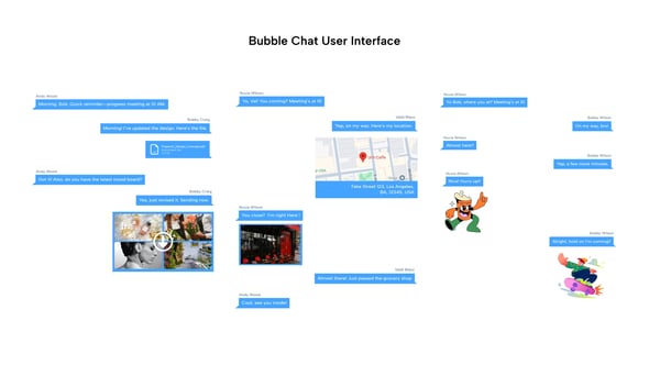 Videohive Bubble Chat User Interface