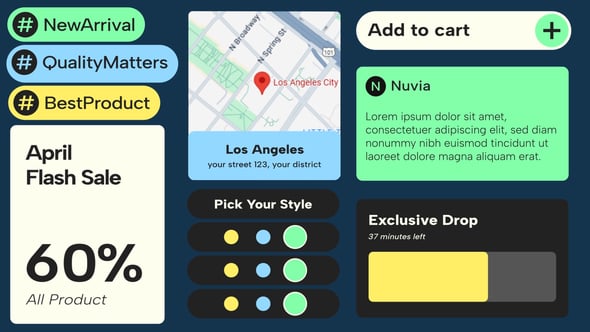 Videohive Minimalist UI Product Promotion Pop Up