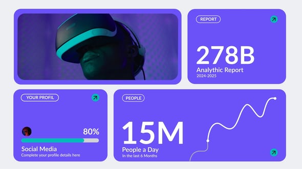 Videohive Multiscreen Infographics Bento Slideshow