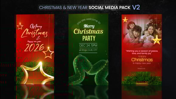 Videohive Christmas & New Year Social Media Pack V2