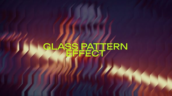 Videohive Glass Pattern Effect