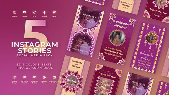 Videohive Indian Wedding Invitation Vertical