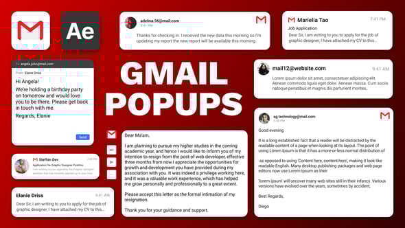 Videohive Mail UI Pack