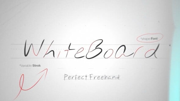 Videohive Marker Text Write On Tool | 7 Custom Shape Fonts with Perfect Freehand Scribble Animation