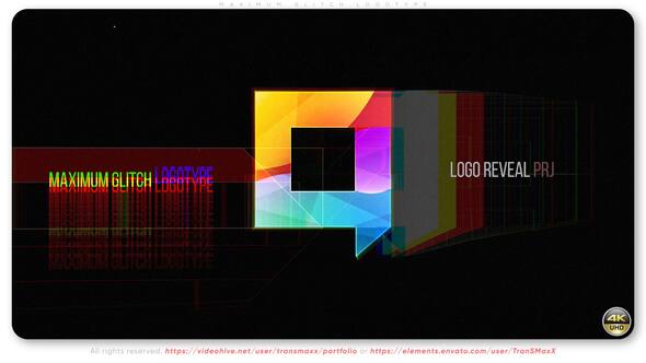 Videohive Maximum Glitch Logotype