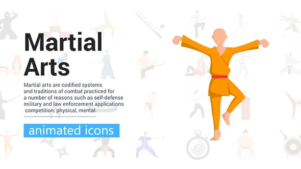 Videohive Martial Arts Icons 57503430