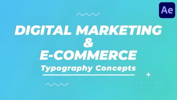 Videohive Digital Marketing Typography 57642604
