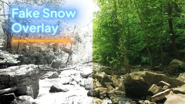 Videohive Fake Snow Overlay