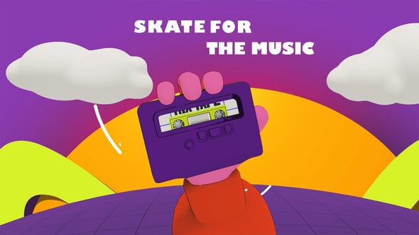 Videohive Skate for the Music Opener