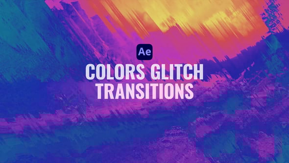 Videohive Colors Glitch Transitions