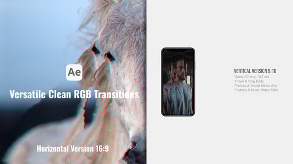 Videohive Versatile Clean RGB Transitions