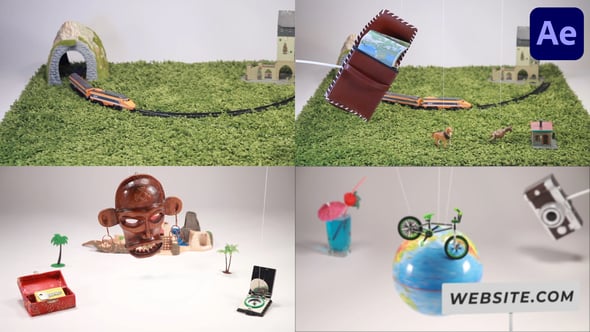 Videohive 3D Adventures Trip Scene for After Effects