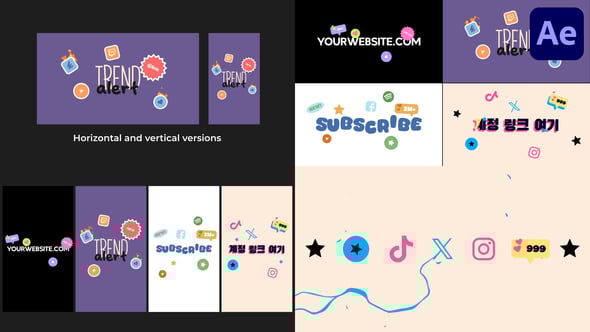 Videohive Social Media Icon Slides And Stories | After Effects