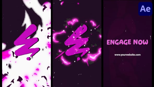 Videohive Colorful Explosion Vertical Logo | After Effects