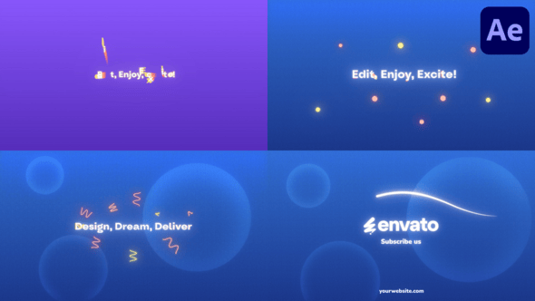 Videohive Bright Liquid Bubbles Logo Reveal for After Effects