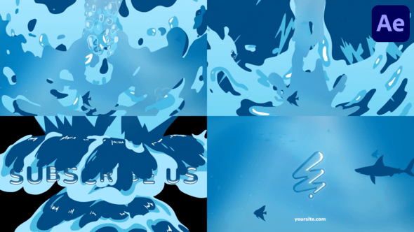 Videohive Water World Logo for After Effects