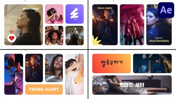 Videohive Multiscreen Typography Slides for After Effects