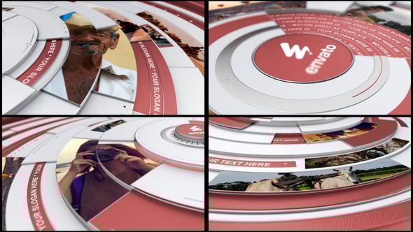 Videohive Circle Slideshow 58104178