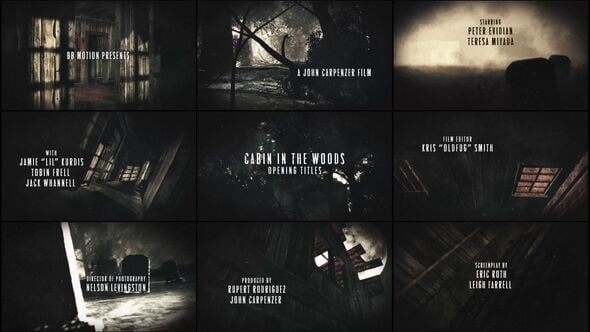 Videohive Cabin In The Woods – Horror Titles