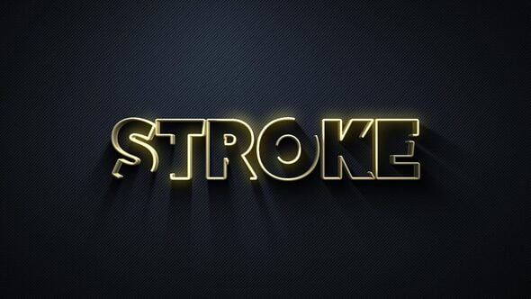 Videohive 3D Stroke Titles