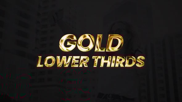 Videohive Gold Lower Thirds