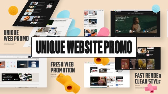 Videohive Unique Website Promo