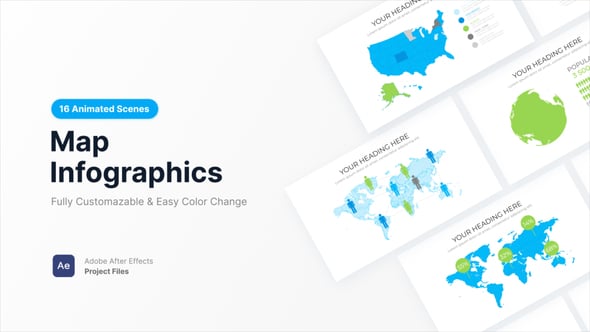 Videohive Map Infographics 61083674